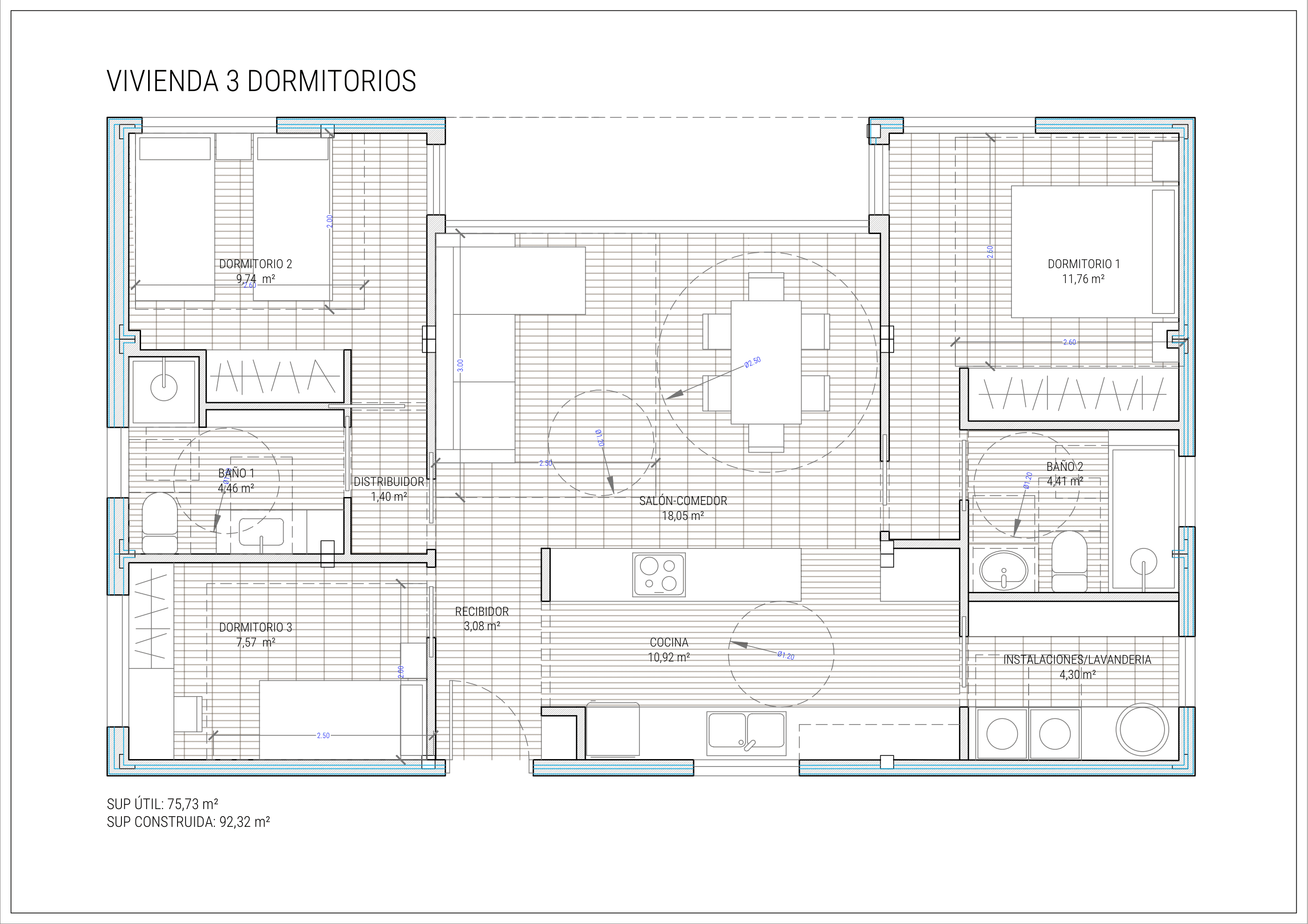 Modulo 90 triple 12 plano 1